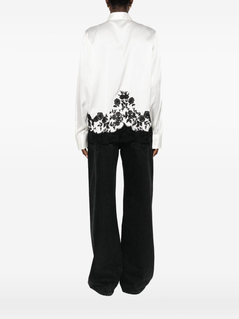 silk embroidered shirt by Selfnex