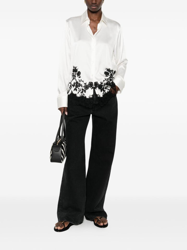silk embroidered shirt by Selfnex