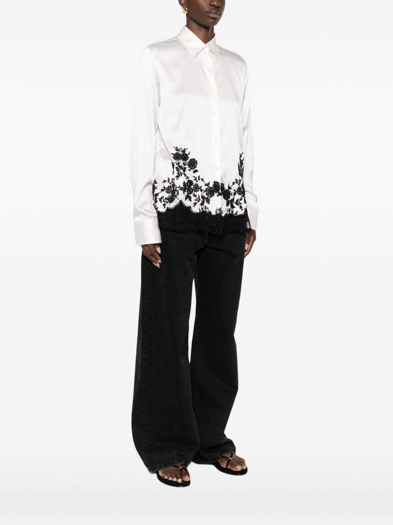 silk embroidered shirt by Selfnex