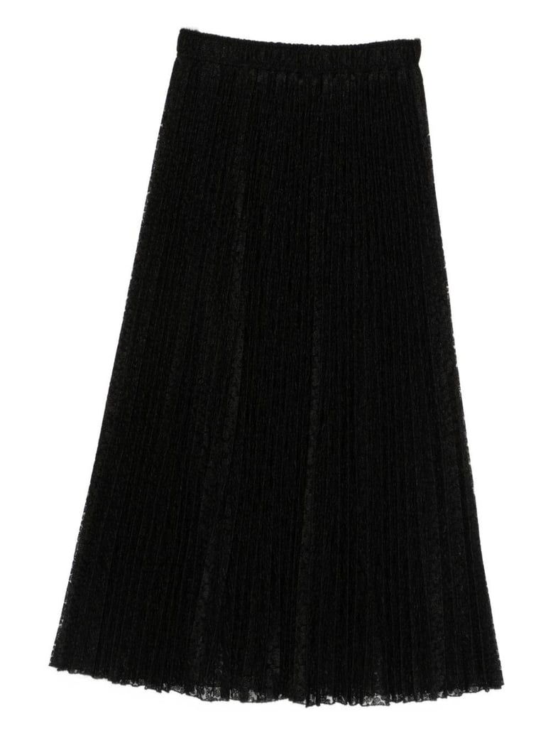 embroidered long skirt by Selfnex
