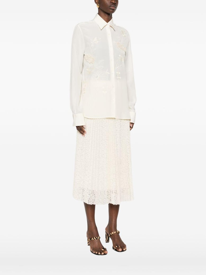 embroidered silk shirt by Selfnex