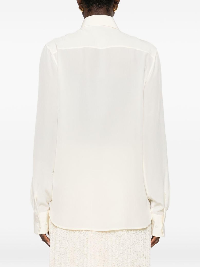 embroidered silk shirt by Selfnex