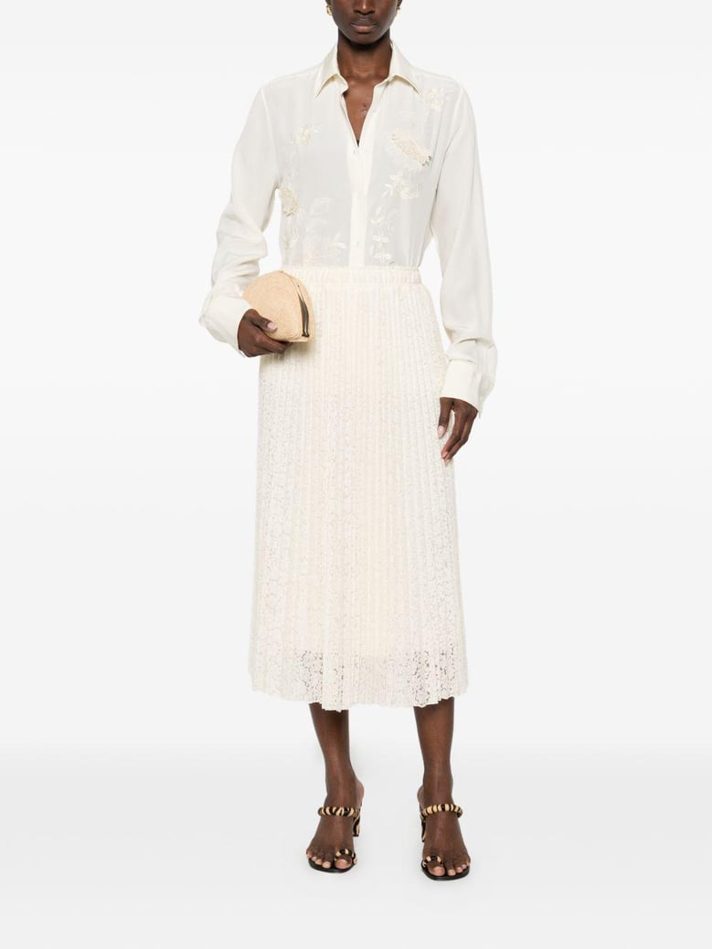 embroidered silk shirt by Selfnex