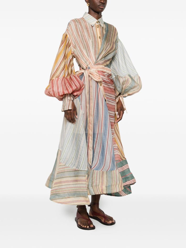 rebellion linen and silk dress by Selfnex