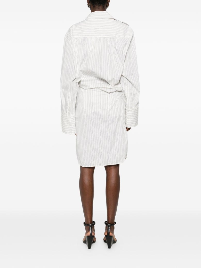 lazul striped cotton dress by Selfnex