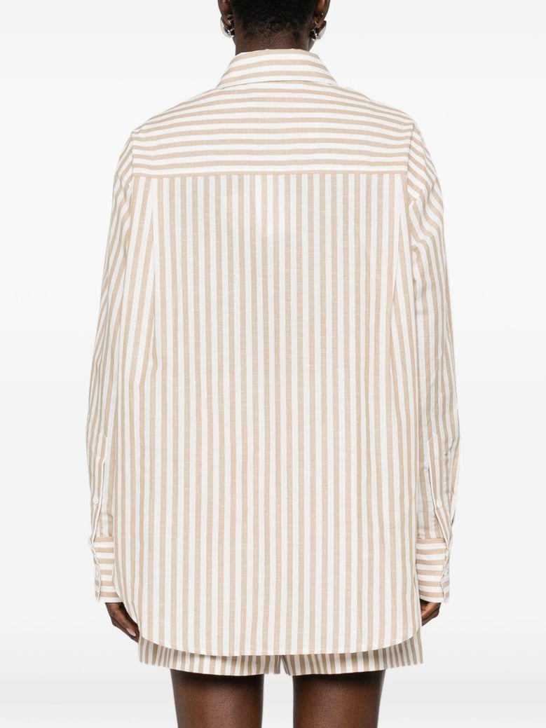 azaloa striped cotton blouse by Selfnex