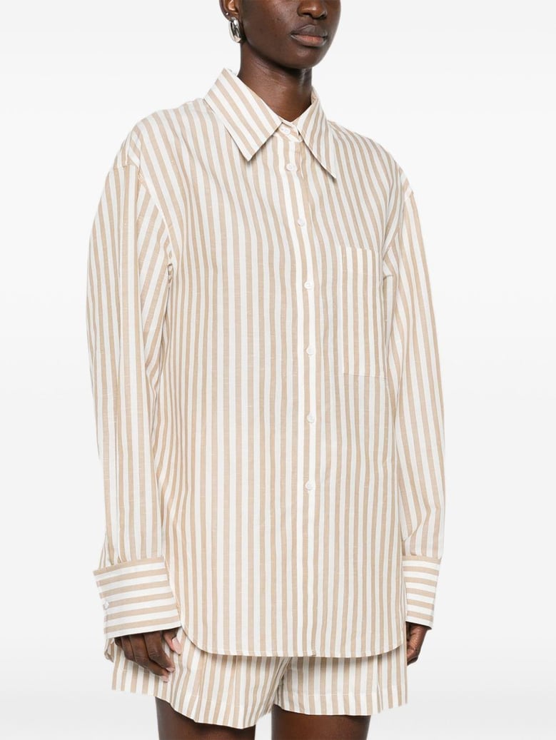 azaloa striped cotton blouse by Selfnex