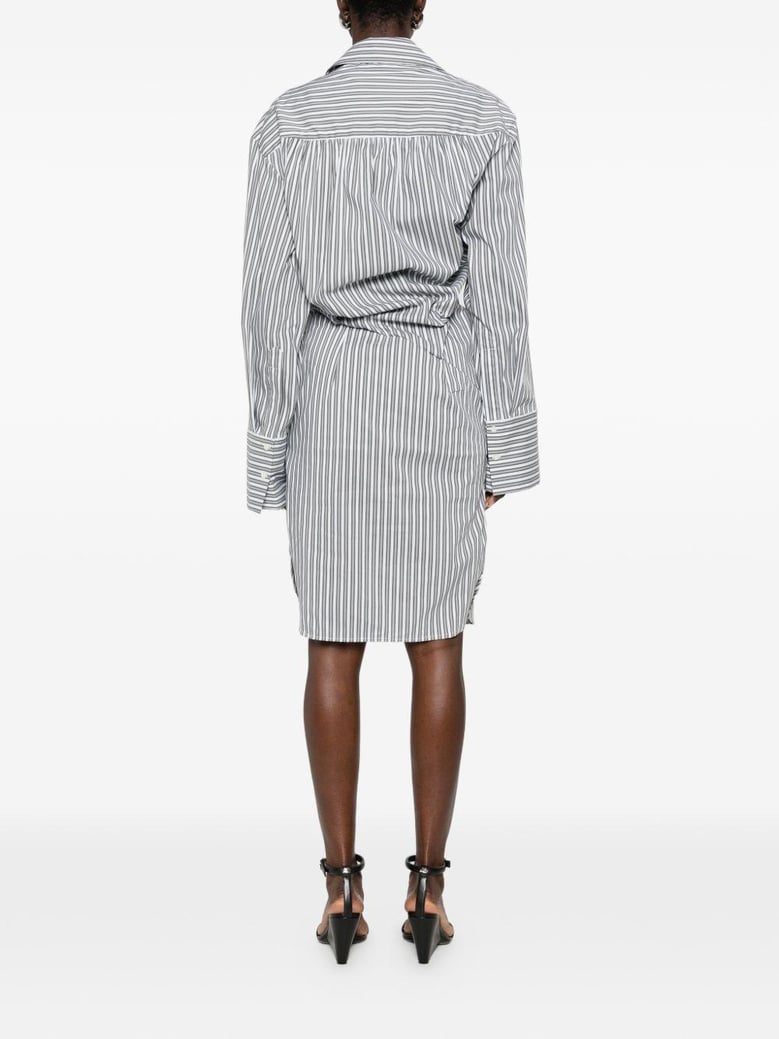 lazul striped cotton dress by Selfnex