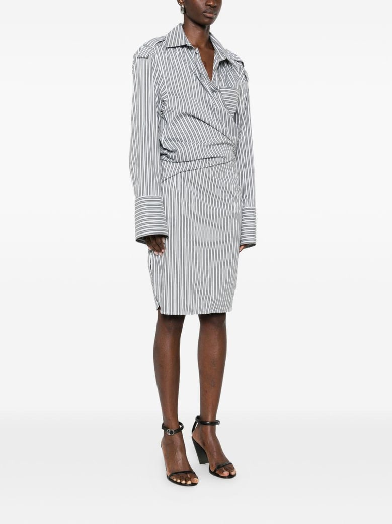 lazul striped cotton dress by Selfnex