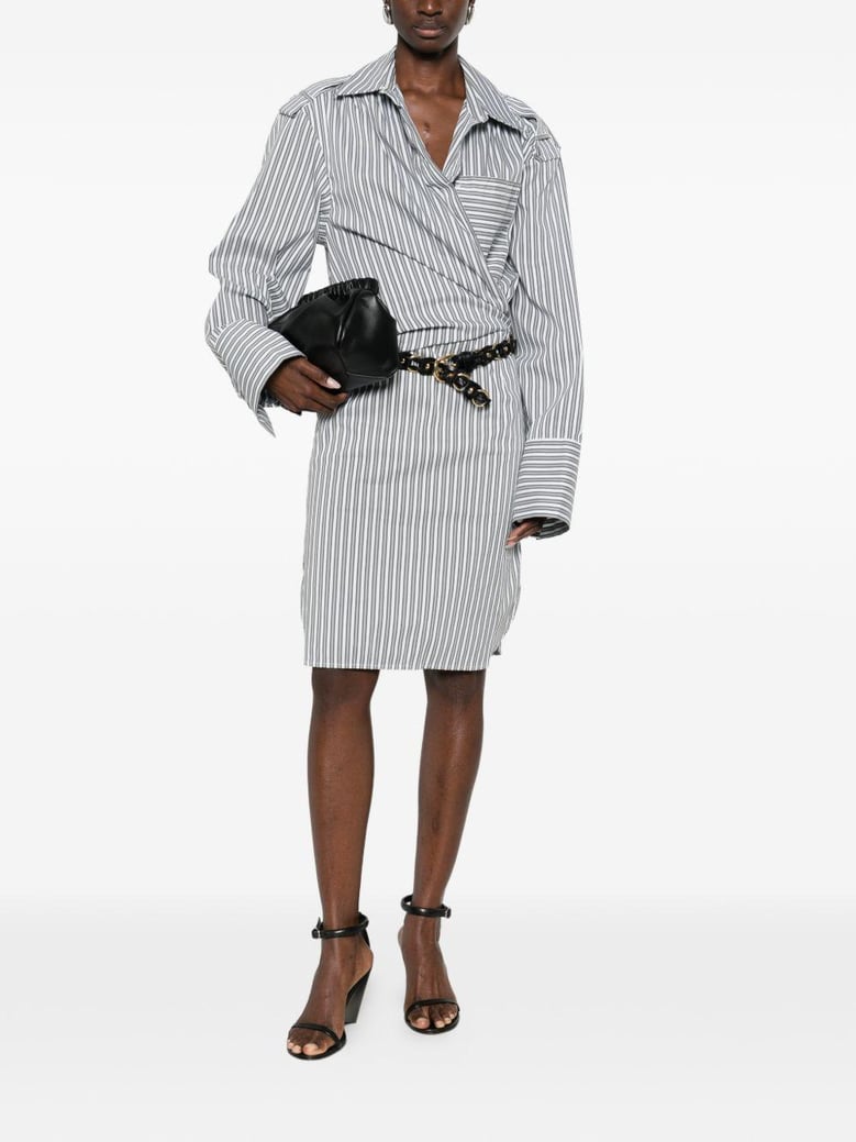 lazul striped cotton dress by Selfnex