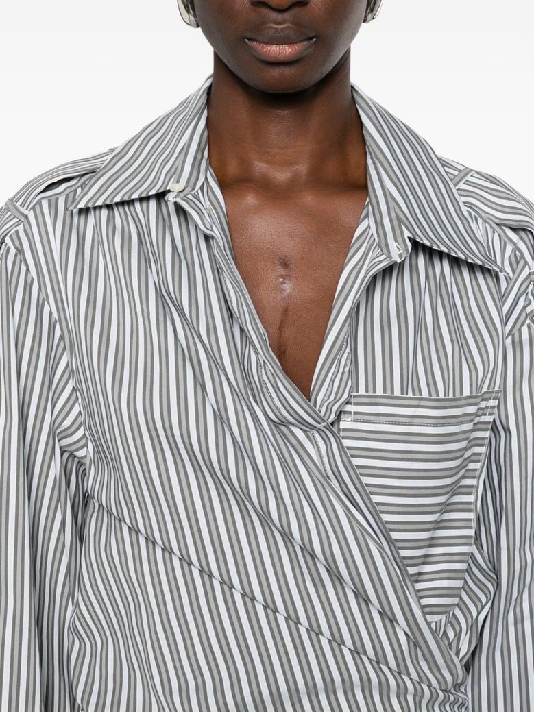 lazul striped cotton dress by Selfnex