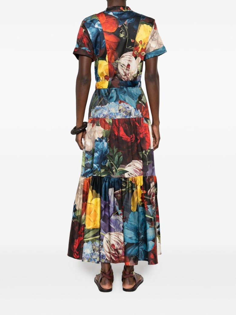 printed midi dress by Selfnex