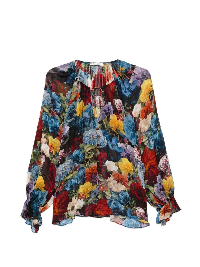 printed blouse by Selfnex