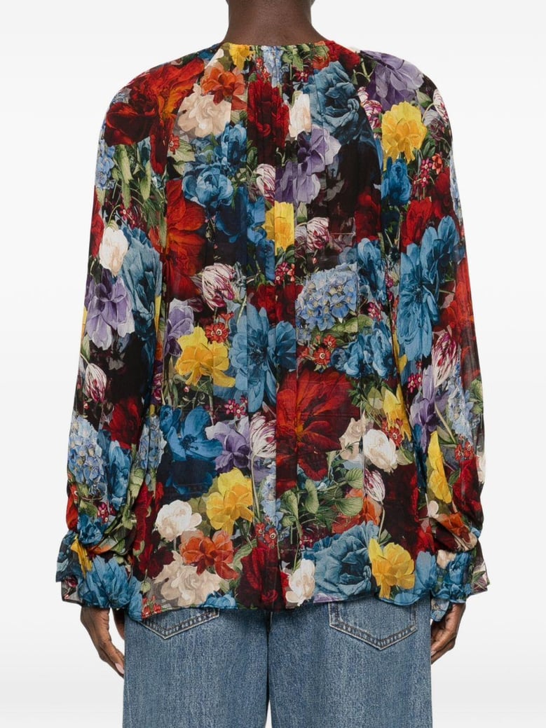 printed blouse by Selfnex