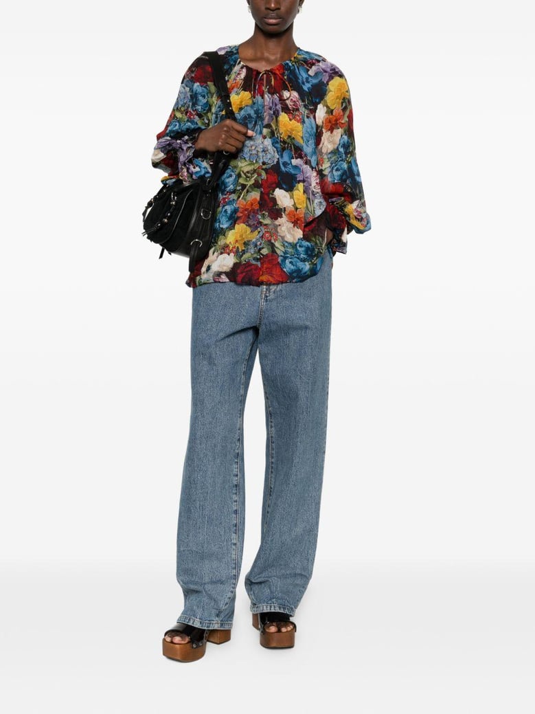 printed blouse by Selfnex