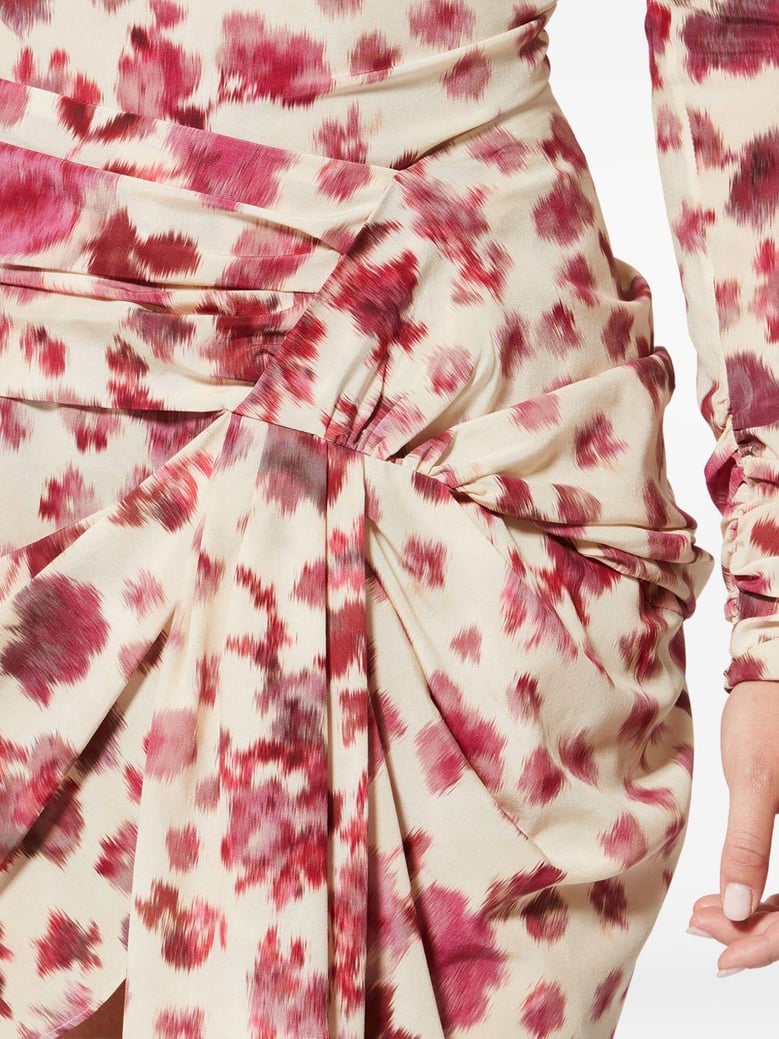 ovia printed silk skirt by Selfnex