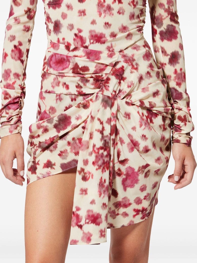 ovia printed silk skirt by Selfnex
