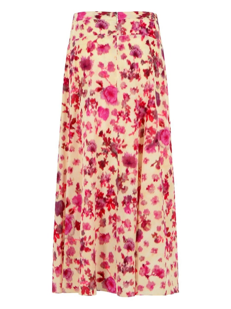 sakura silk long skirt by Selfnex