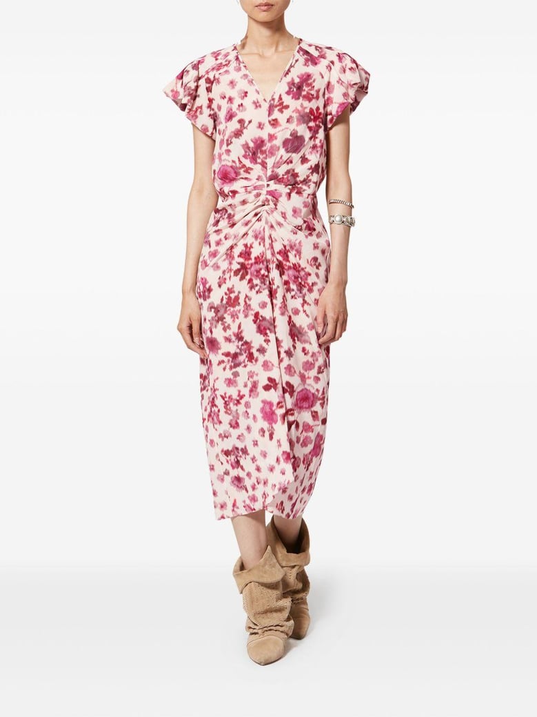 terenae printed long dress by Selfnex