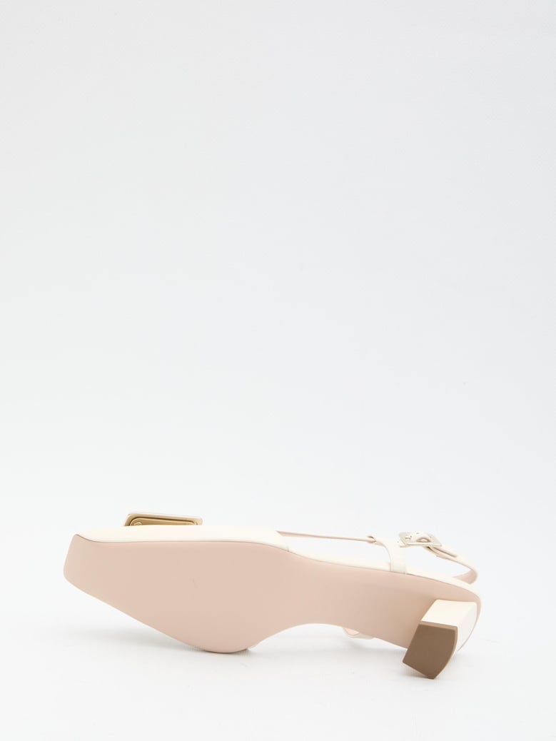 belle vivier slingback pumps by Selfnex
