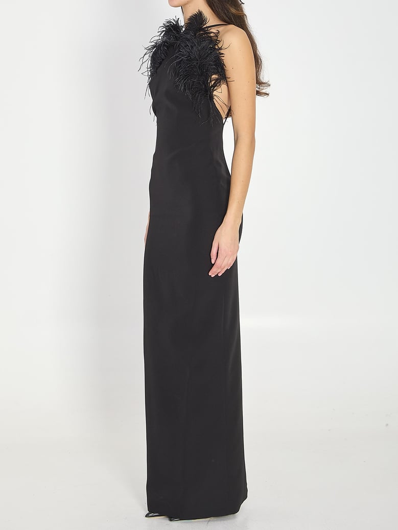 black maxi dress by Selfnex