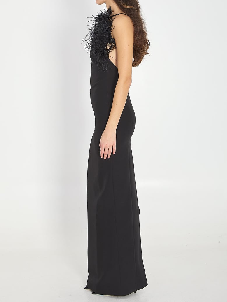 black maxi dress by Selfnex