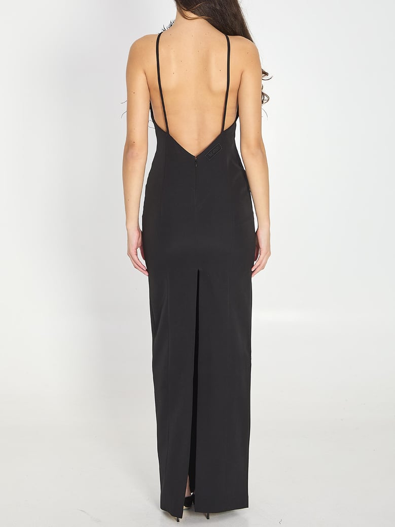 black maxi dress by Selfnex