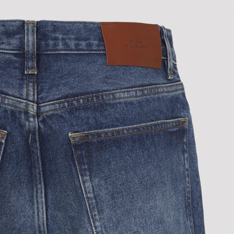 denjo wide leg forward seam pant by Selfnex