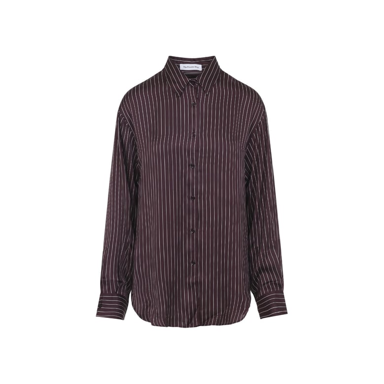 peri satin fluid shirt by Selfnex