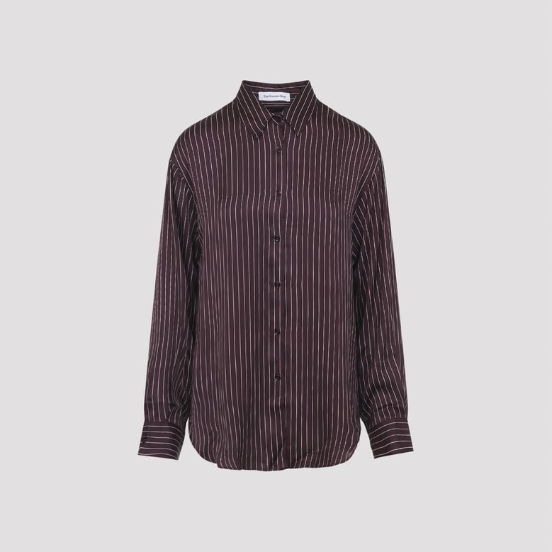 peri satin fluid shirt by Selfnex