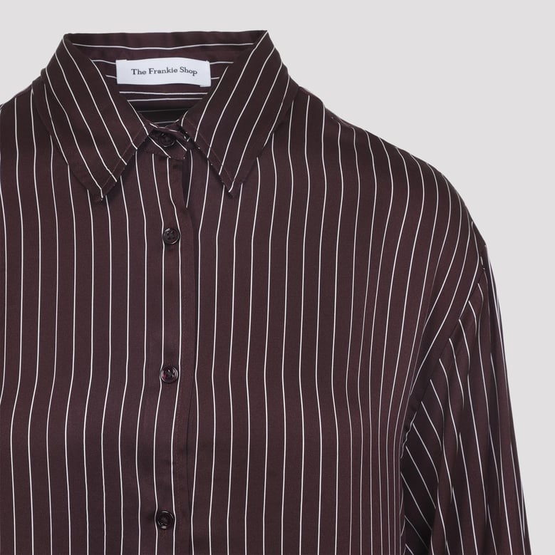 peri satin fluid shirt by Selfnex