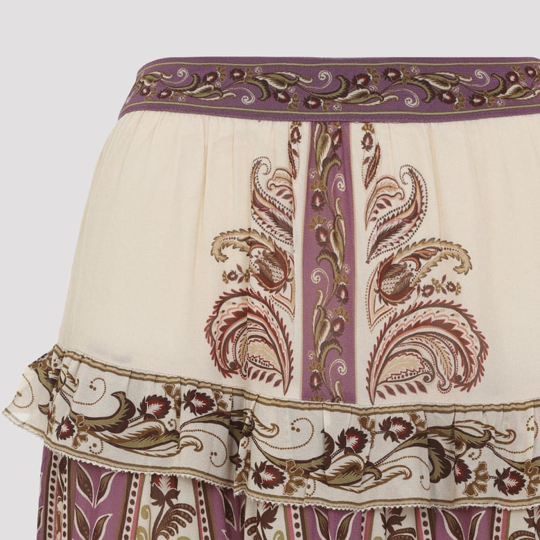 sand delicate ainika viscose long skirt by Selfnex