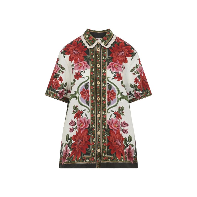 floral wonder linen shirt by Selfnex