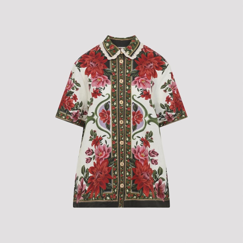 floral wonder linen shirt by Selfnex