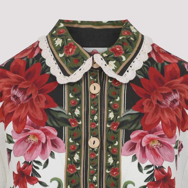 floral wonder linen shirt by Selfnex