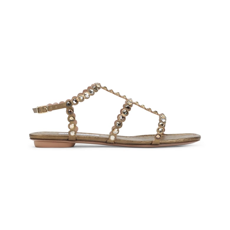 brass goat leather tequila sandal by Selfnex