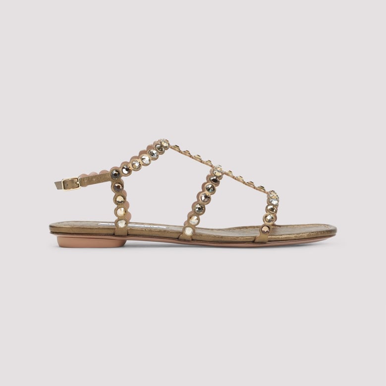 brass goat leather tequila sandal by Selfnex