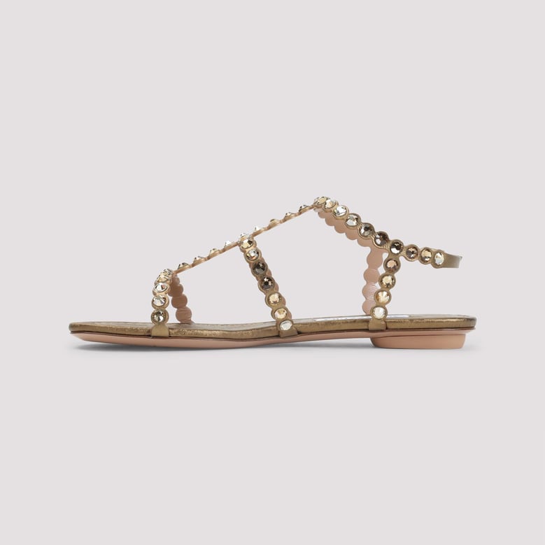 brass goat leather tequila sandal by Selfnex