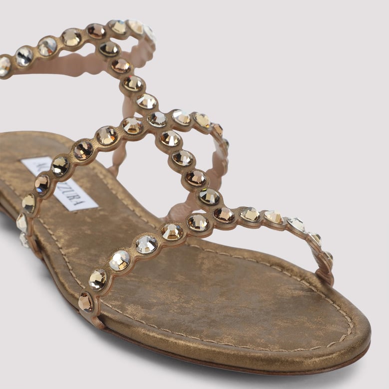brass goat leather tequila sandal by Selfnex