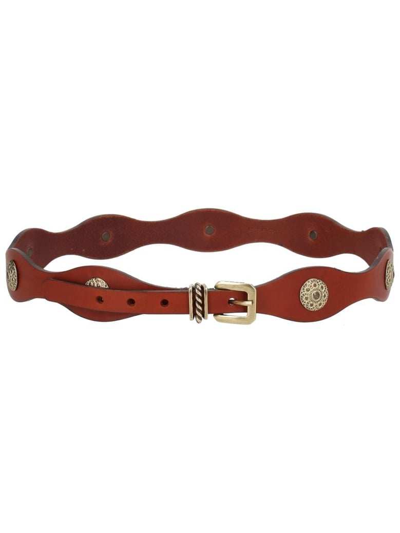 brown leather italian belt by Selfnex