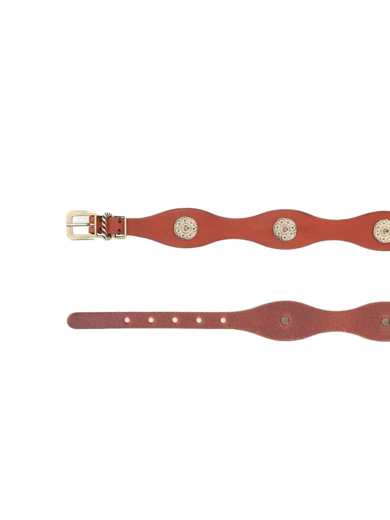 brown leather italian belt by Selfnex