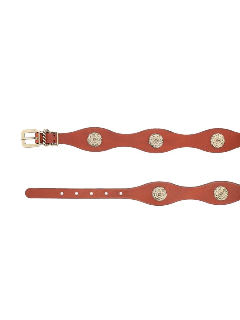 brown leather italian belt by Selfnex