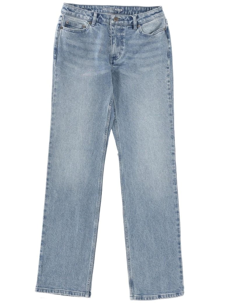 denim cotton-blend jeans by Selfnex