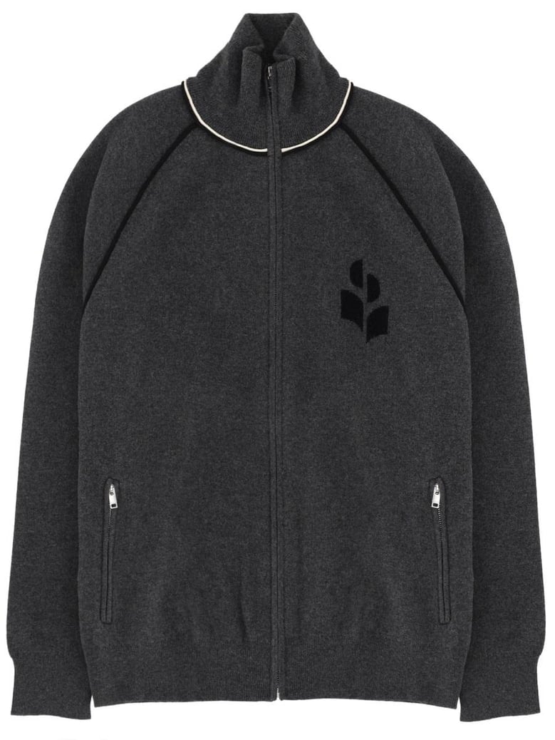 grey cotton blend sweatshirt by Selfnex