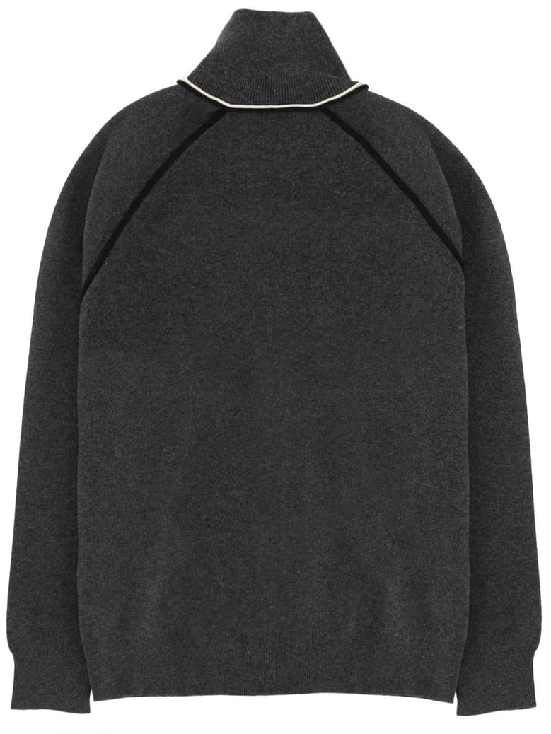 grey cotton blend sweatshirt by Selfnex