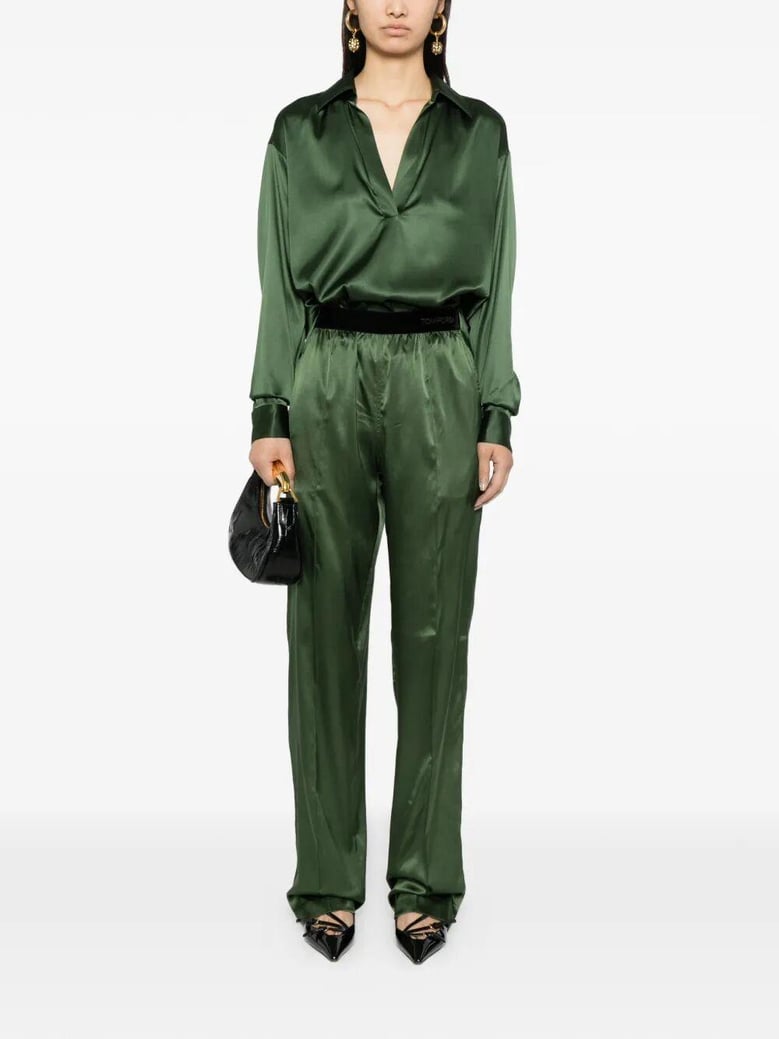 silk satin stretch shirt by Selfnex