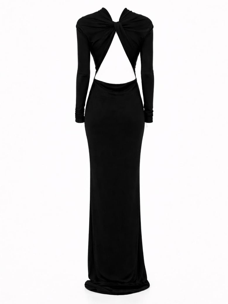 asymmetrical evening dress by Selfnex