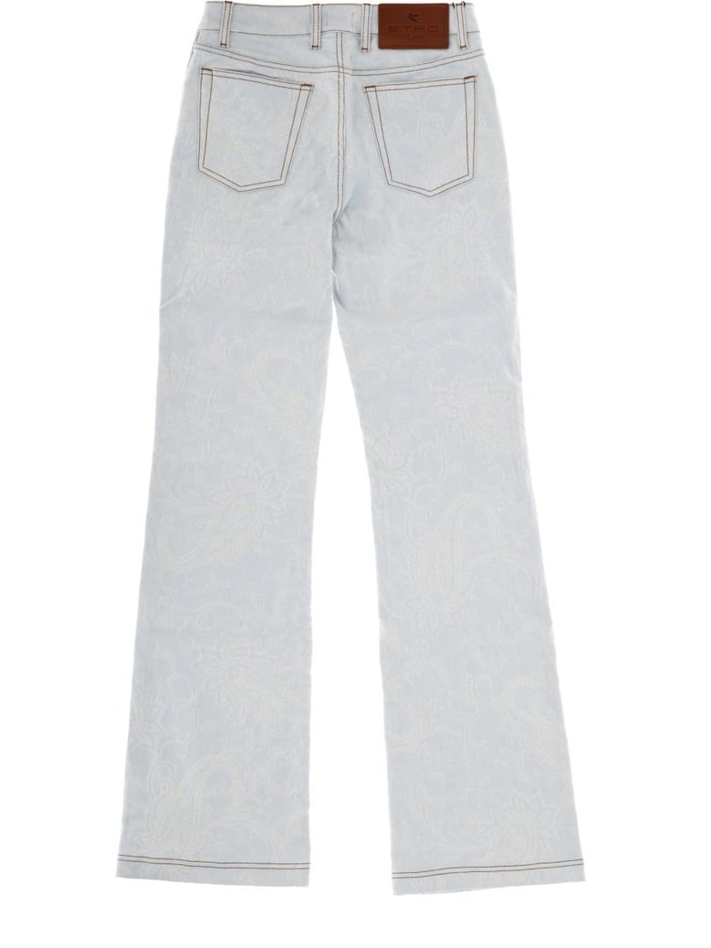 jeans with paisley pattern by Selfnex