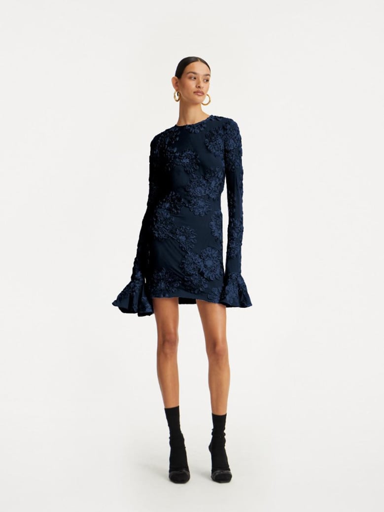 3d mesh mini dress by Selfnex