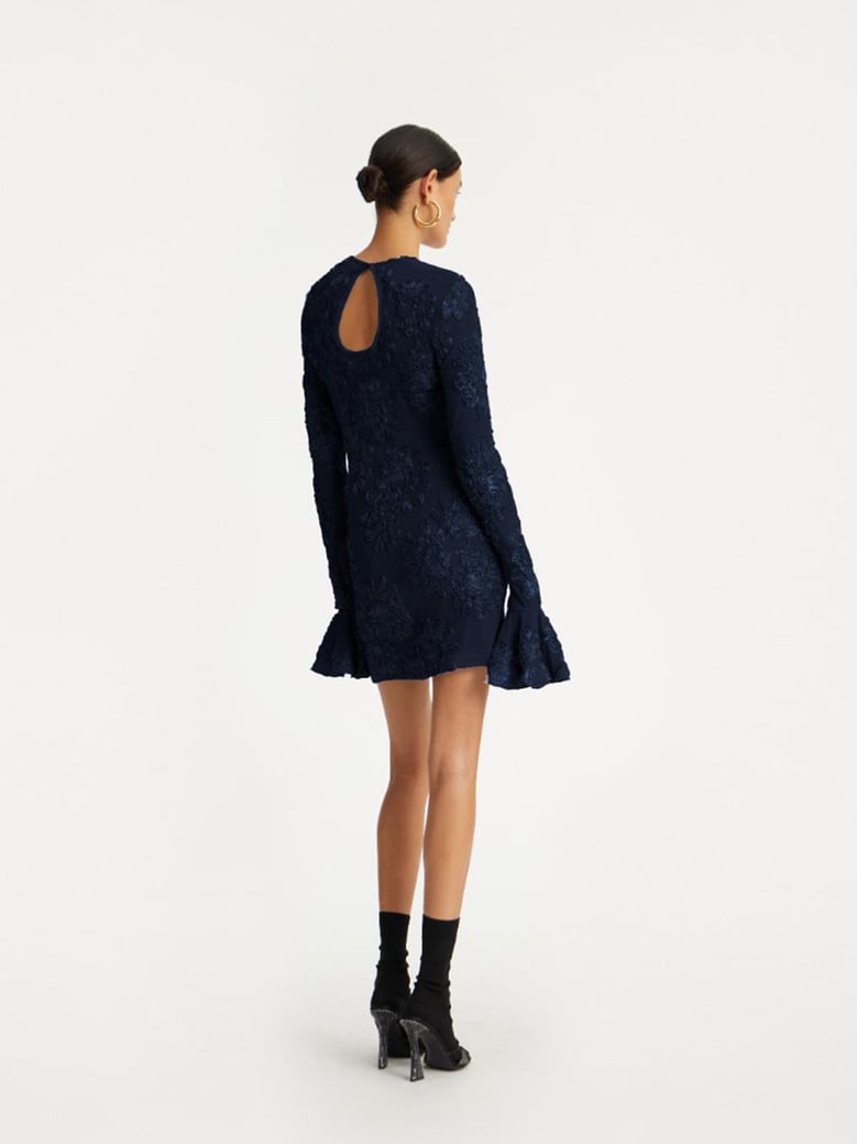 3d mesh mini dress by Selfnex